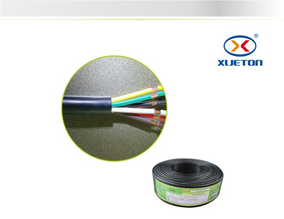 黑擠電源線RVV 6X0.3mm